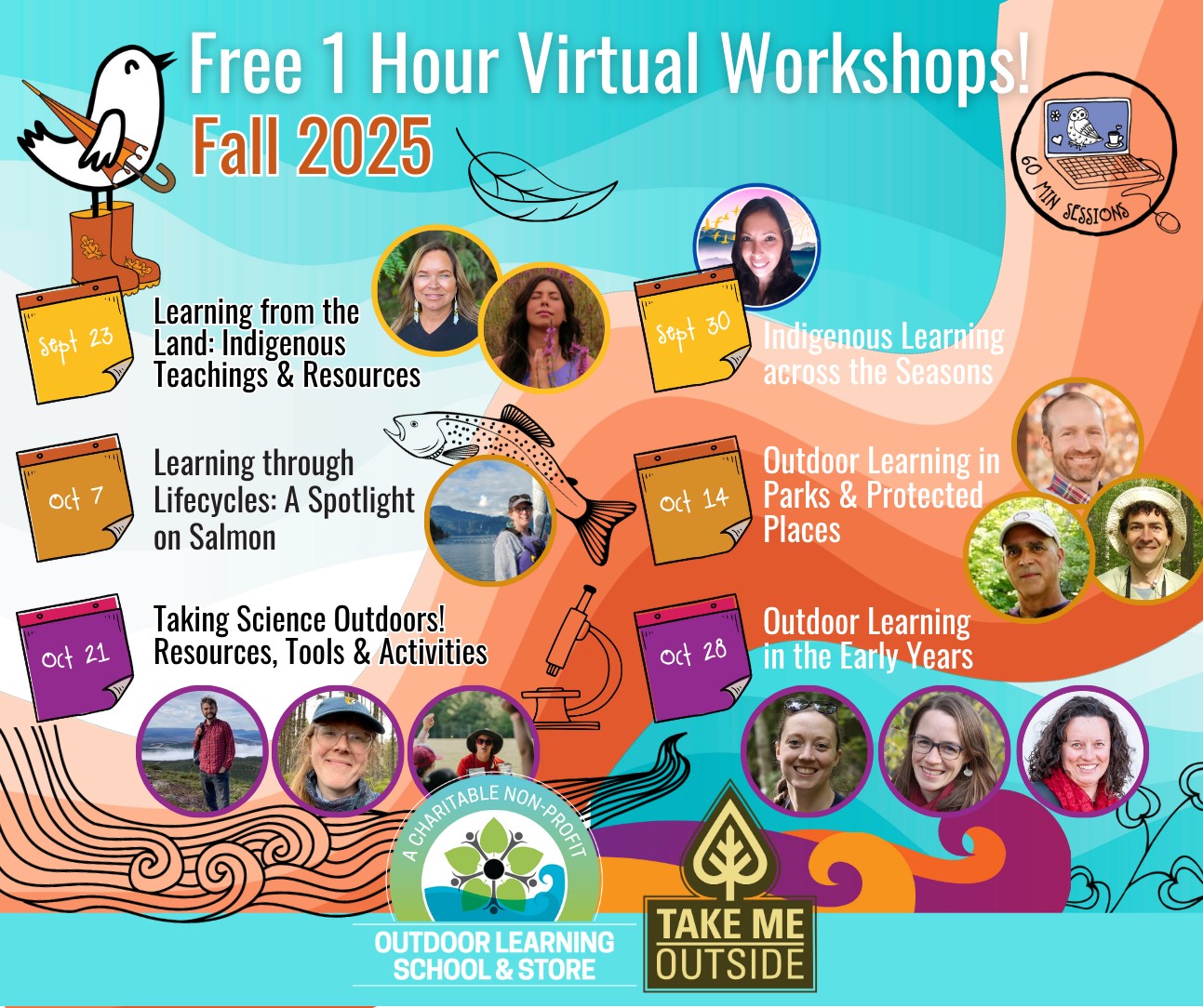 Fall 2025 Virtual Workshops: Registration for all 6