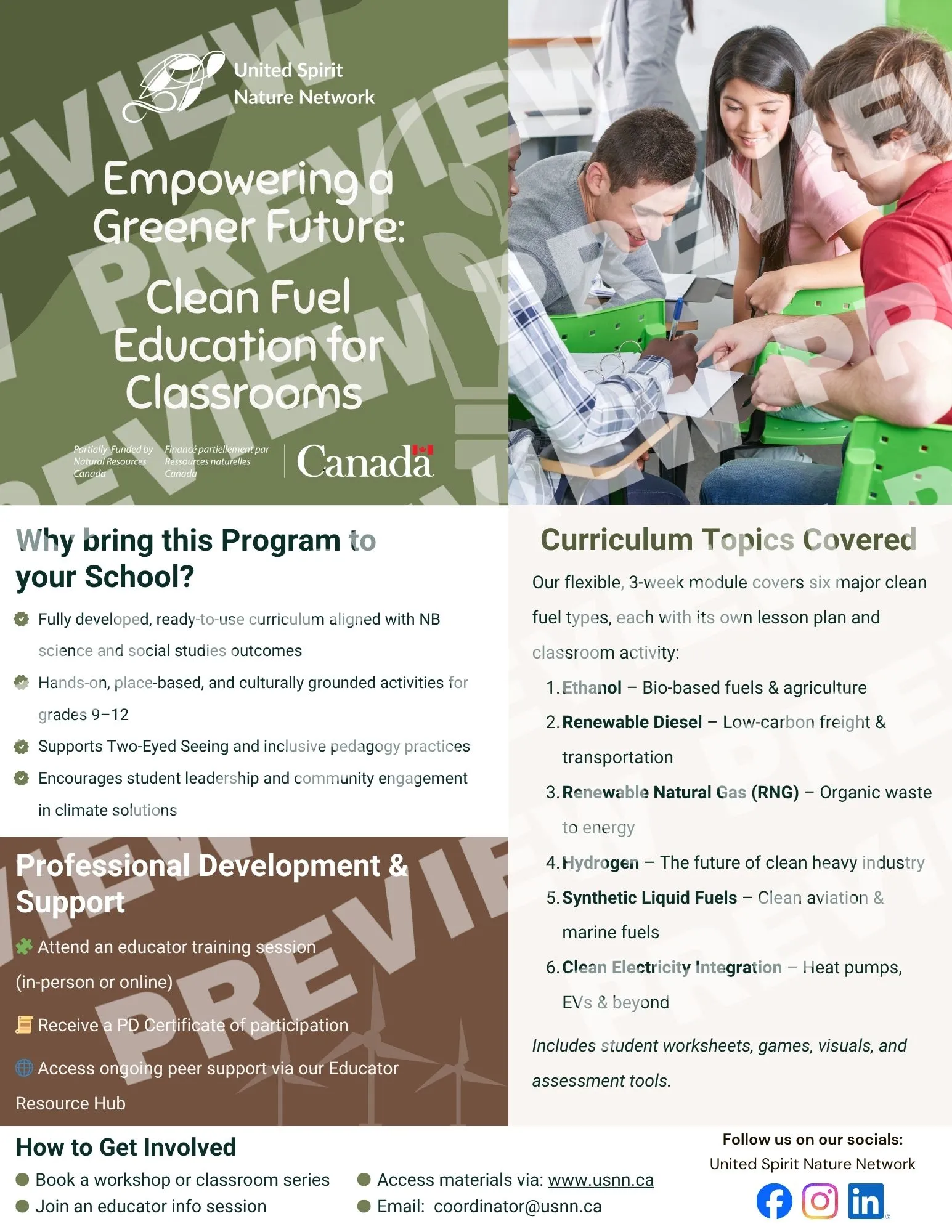 Green Energy Educator & Youth Flyer