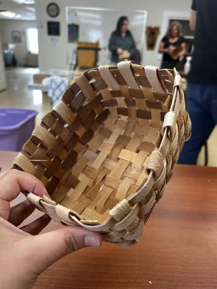 Basket Weaving Step 4 Fold and trim 